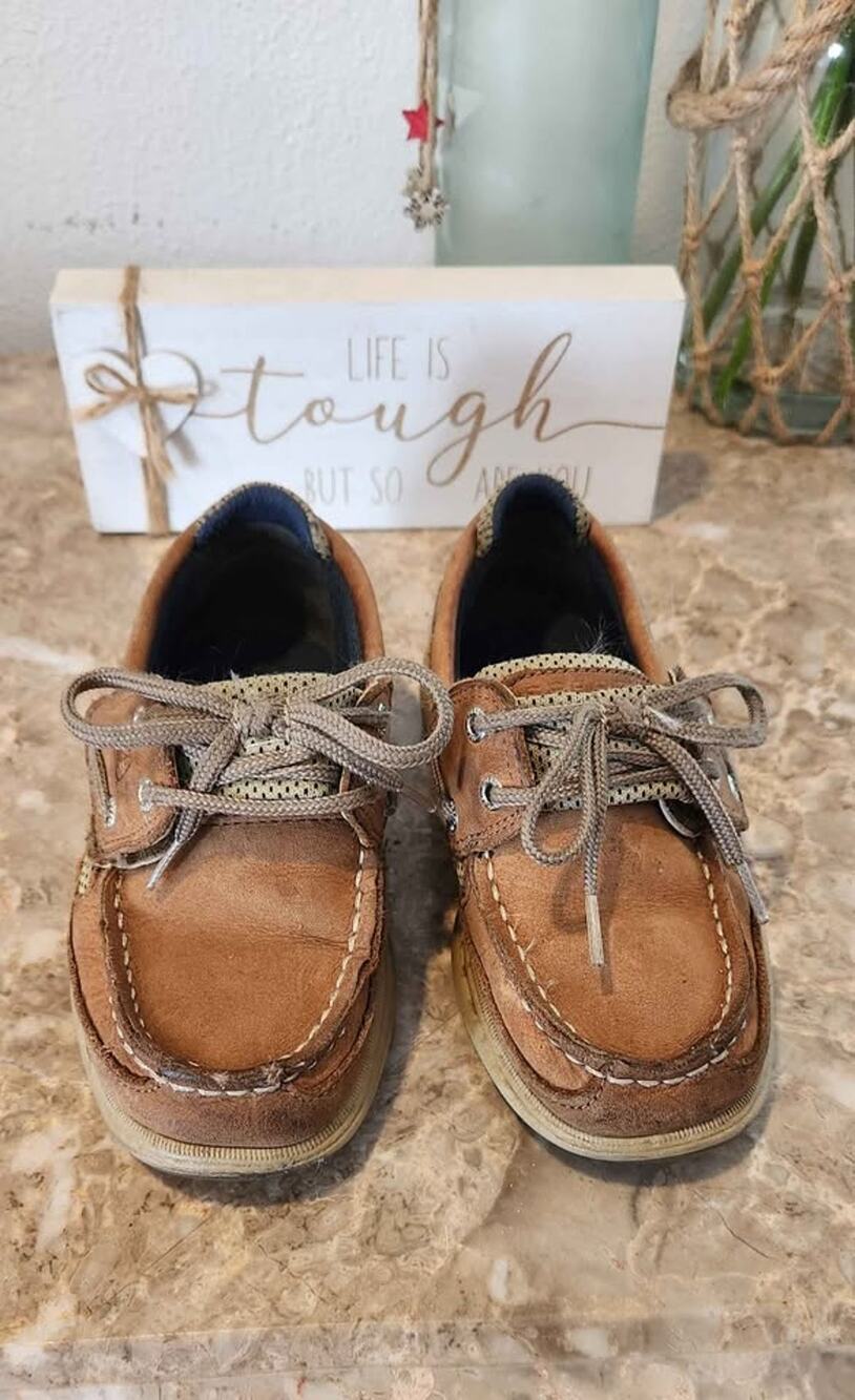 Sperry Top-Sider Brown Boat Shoes kids 11c